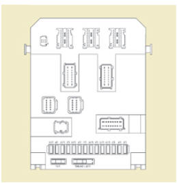 Citroen Jumpy. Fusibles planche de bord côté droit