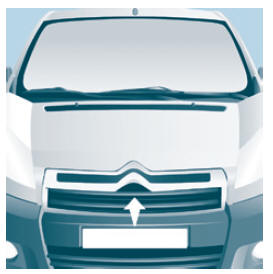 Citroen Jumpy. Ouverture du capot