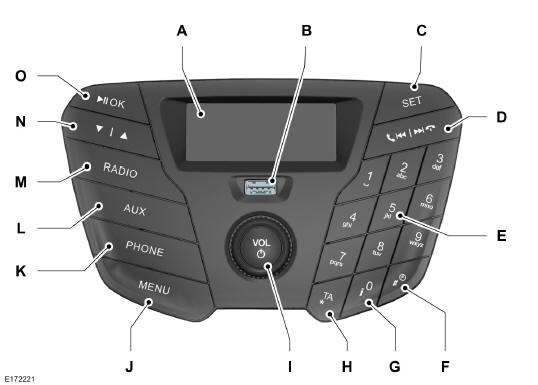 Ford Transit. Autoradio