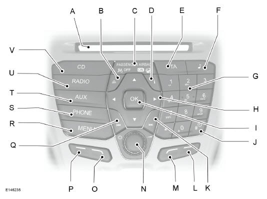 Ford Transit. Autoradio