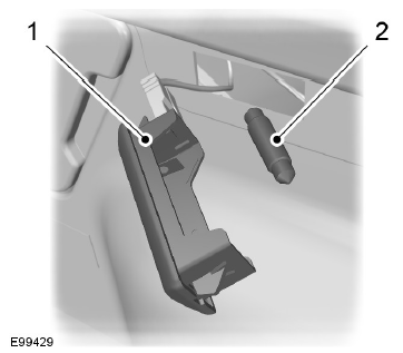 Ford Transit. Eclairage de plaque d'immatriculation