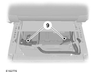 Ford Transit. Déposer la batterie