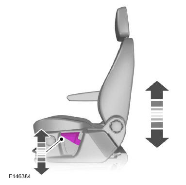 Ford Transit. Réglage de la hauteur du siège conducteur