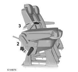 Ford Transit Custom. Accès à la troisième rangée de sièges