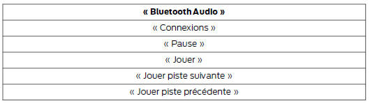 Ford Transit Custom. Commandes vocales multimédia 