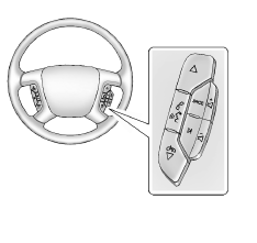 GMC Savana. Commandes de volant de direction 