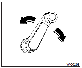 Nissan NV. Glaces manuelles (selon l'équipement du véhicule)