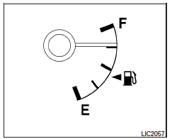 Nissan NV. Indicateur de carburant