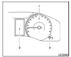 Nissan NV. Indicateur de vitesse et compteur kilométrique