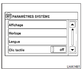 Nissan NV. Configuration du système de navigation