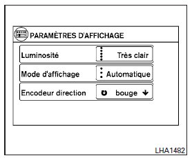 Nissan NV. Configuration du système de navigation