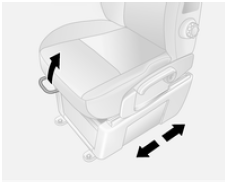 Opel Movano. Position du siège