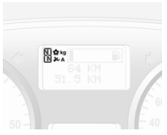 Opel Vivaro. Affichage de la transmission
