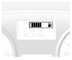 Opel Vivaro. Jauge à carburant