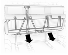 Opel Vivaro. Rabattement des sièges