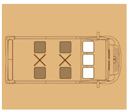 Peugeot Boxer. Fixations "isofix"