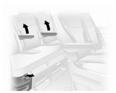 Opel Vivaro. Deuxième rangée de sièges